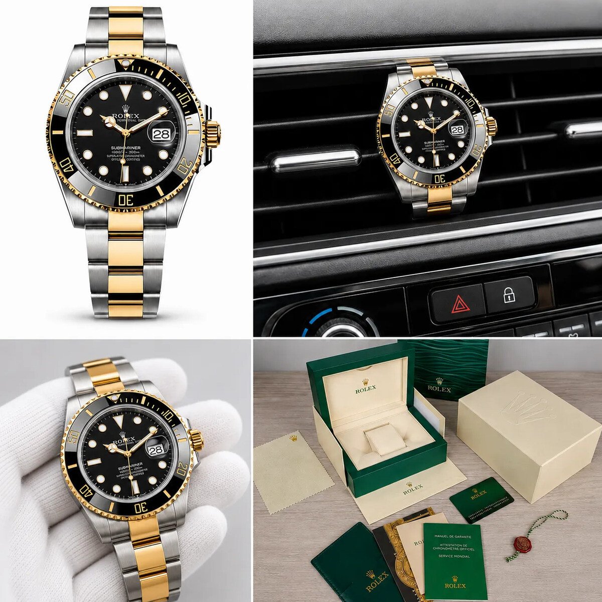 Relógio Rolex Submariner Date Bicolor Automático 3035 Relógio Rolex Submariner Date Bicolor Automático 3035
