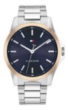 Relógio Tommy Hilfiger Masculino Aço Prateado 1710673 Prateado Azul