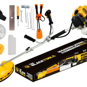 Roçadeira Lateral A Gasolina 4 Em 1 52cc Capacidade de 1200ml 9500 Rpm Com Acessórios The Black Tools