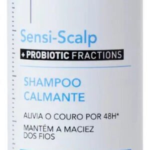 Shampoo de Limpeza Calmante para Couro Cabeludo Sensível, Alívio Instantâneo 48h, Nutrição e Brilho, Livre de Sulfatos, Parabenos e Corantes, Dercos SensiScalp Probiotic, Vichy 200ml