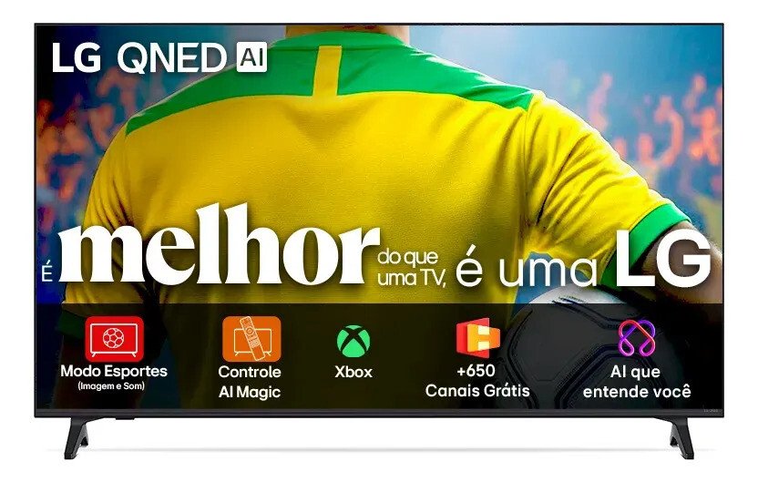 Smart Tv 4k 55 LG Qned73 Portal De Games Processador Ai 7 Gen8 4k Super Upscaling Google Cast Integrado Controle Ai Magic Webos 25 Modo Esportes Alerta De Esportes Smart Tv 4k 55 LG Qned73 Portal De Games Processador Ai 7 Gen8 4k Super Upscaling Google Cast Integrado Controle Ai Magic Webos 25 Modo Esportes Alerta De Esportes