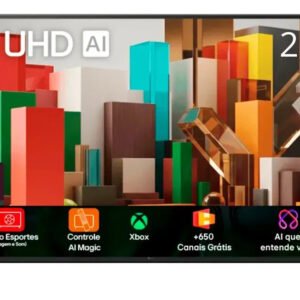 Smart TV Profissional 4K 43″ LG UHD 43AU801 Processador α7 AI Ger8 Super Upscaling Google Cast Alexa Integrado Controle AI Smart Magic WebOS 25