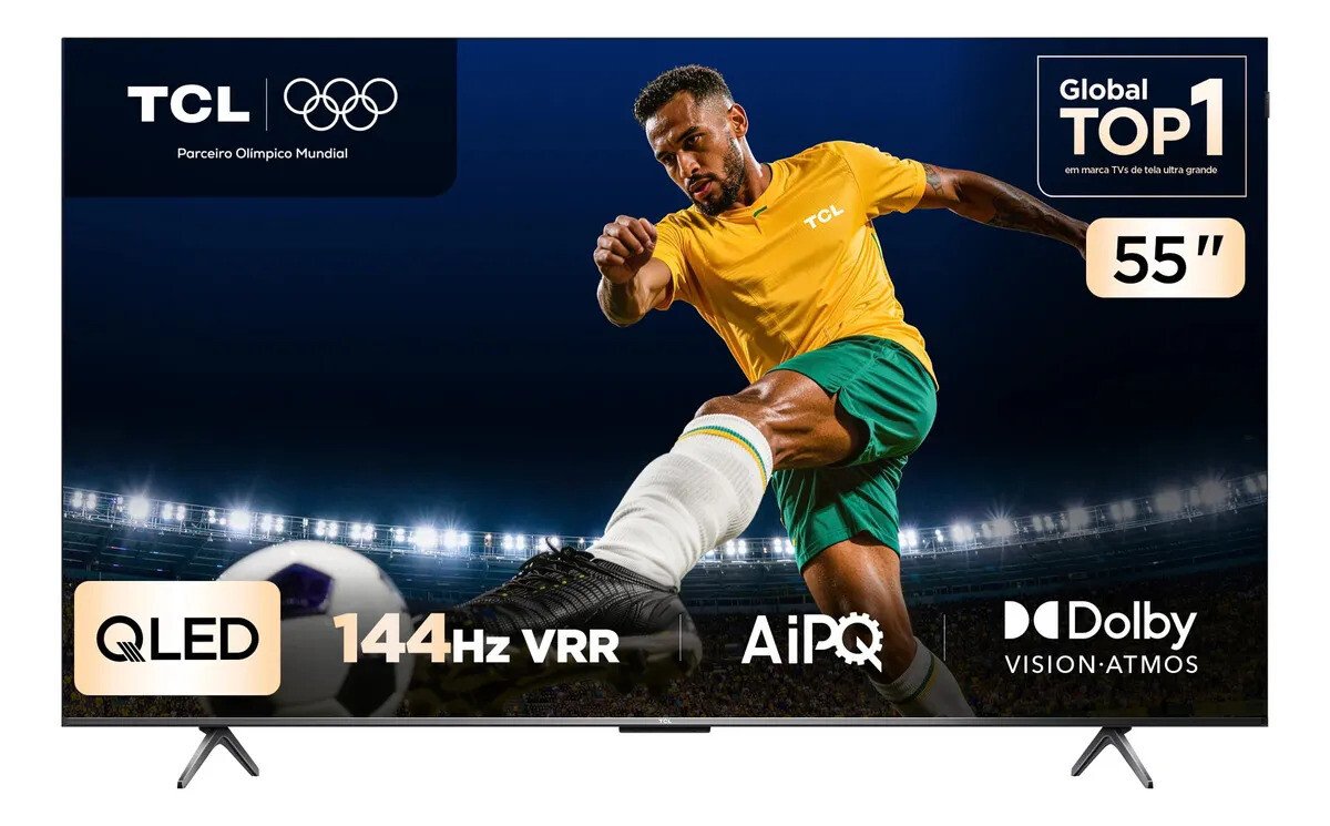 Smart Tv Tcl 55 Polegadas Qled 4k P8k Wifi Bluetooth Google Tv 144hz Hdr10+ Dolby Atmos Vision 55p8k Smart Tv Tcl 55 Polegadas Qled 4k P8k Wifi Bluetooth Google Tv 144hz Hdr10+ Dolby Atmos Vision 55p8k