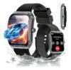 Smartwatch Novante Ht 1287 Tela De 1.952 Com Pulseira De Silicone – Cor Preto Relógio Inteligente Inspirado Em Supercarros