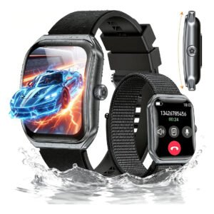 Smartwatch Novante Ht 1287 Tela De 1.952 Com Pulseira De Silicone – Cor Preto Relógio Inteligente Inspirado Em Supercarros