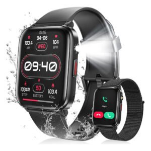 Smartwatch NOVANTE HT 1288 tela de 1.83″ com pulseira de silicone – cor preto