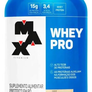 Suplemento Em Pó Whey Pro Max Titanium 1kg Sabor Cookies Cookies