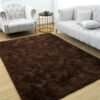 Tapete 2,00×1,50 Peludo Felpudo Sala E Quarto Cores Cor Chocolate Desenho Do Tecido Pelo Alto