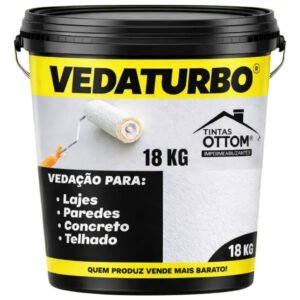 Tinta Emborrachada Vedaturbo Impermeável