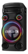 Torre de Som AIWA T1W-02 1600W 1Woofer10″ Bluetooth RGB USB FM DJ