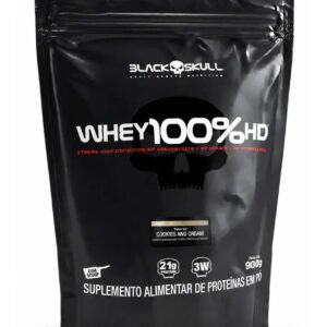 Whey 100% HD Black Skull Refil 900g Cookies