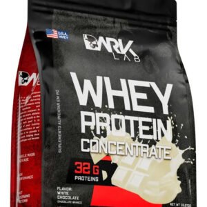 Whey Protein Concentrado Dark Lab 1kg Chocolate Branco para ganho de massa muscular