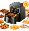 Air Fryer PATBRELA 10L Digital com Painel LED e 12 Programas, Para Família