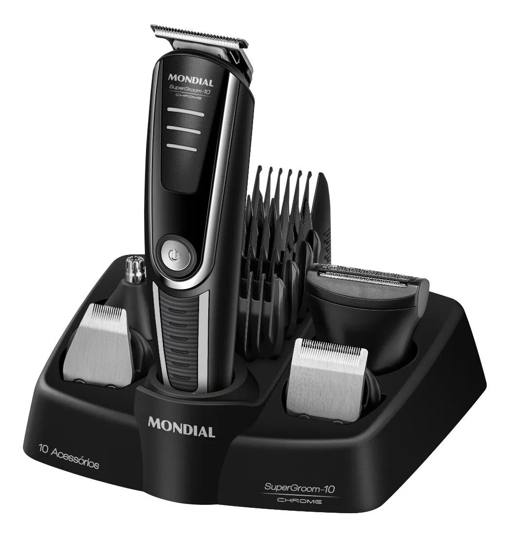 Aparador De Pelos Supergroom-10 Mondial Bivolt Bg-10 Aparador De Pelos Supergroom-10 Mondial Bivolt Bg-10
