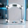Balança Digital Corporal Vidro Temperado Alta Capacidade Balança De Banheiro Academia Portátil Pesagem Nutricionista Balanca 180kg Davely
