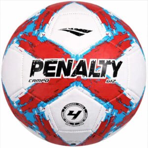 Bola Campo Penalty Giz N4 Infantil Xxv cor Vermelho/Azul