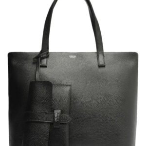 Bolsa Arezzo Shopping Tamanho Grande Lisa Com Carteira Cor Preto