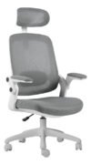 Cadeira De Escritório Astra Ergonômica Elements Cinza Branco