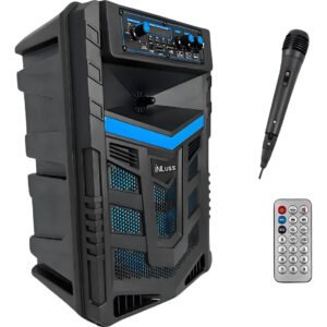 Caixa De Som Amplificada 2000w Bluetooth + Microfone