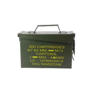 Caixa Munição Guerra Ammo Box Realista Nautika Tático