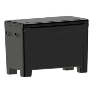 Caixa Térmica 360l Preta Sem Dreno Asperbras Rotomoldagem.