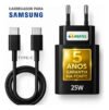 Carregador Super Rápido 25w Para Samsung Galaxy S24 S23 S22 S21 S20 Fe Ultra Motorola M22 M31 M32 M62 M63 M64 G15 Xiaomi Redmi Note 12 13 14 15 LG – Super Fast Cabo Blindado Tipo Usb C -Dtimp