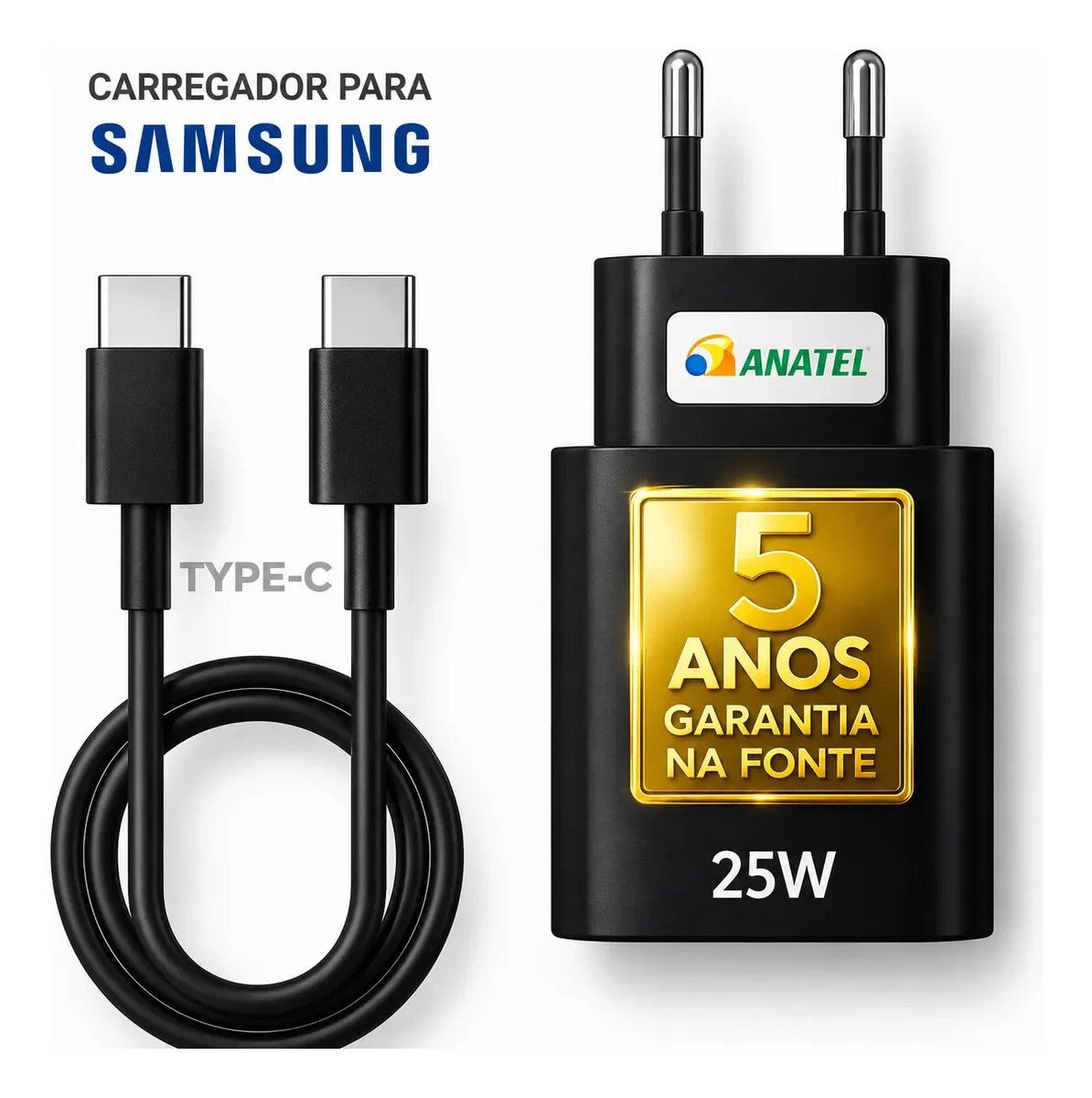Carregador Super Rápido 25w Para Samsung Galaxy S24 S23 S22 S21 S20 Fe Ultra Motorola M22 M31 M32 M62 M63 M64 G15 Xiaomi Redmi Note 12 13 14 15 LG - Super Fast Cabo Blindado Tipo Usb C -Dtimp Carregador Super Rápido 25w Para Samsung Galaxy S24 S23 S22 S21 S20 Fe Ultra Motorola M22 M31 M32 M62 M63 M64 G15 Xiaomi Redmi Note 12 13 14 15 LG - Super Fast Cabo Blindado Tipo Usb C -Dtimp