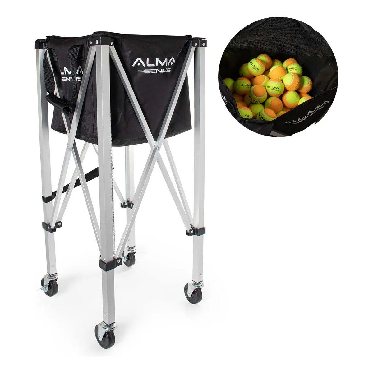 Cesto Com Rodas Para Bolas Beach Tennis E Tênis Alma Genius Cesto Com Rodas Para Bolas Beach Tennis E Tênis Alma Genius