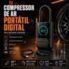 Compressor Calibrador De Pneus Calibrador B&G Portátil Mini Digital Carro Bike Sem Fio Cor Preto