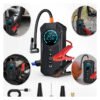 Compressores Ar Calibrador Portatil Digital Bomba Encherpneu Auxiliar De Partida Compressor Digital Hold On Bomba De Encher Pneus Portátil Para Carro Bicicleta Motocicletas Cor Preto Com Calibrador