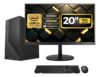 Computador Completo Top Intel Core i5 4570, 8GB RAM, SSD 256GB, Bivolt, Monitor 20″ LED 75hz, Preto – BluePC CD2E-0110TO