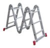 Escada Multifuncional Alumínio Extensível 4×3 Botafogo ESC0292 3.35m 12 Degraus Cor Prateado
