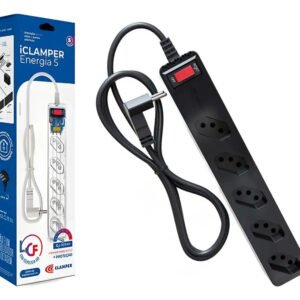 Filtro Clamper 5 Tomadas Pc Gamer – 1270 / 2200w Bivolt Cor Preto