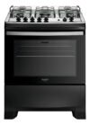 Fogão 5 Bocas Dako Supreme Mesa De Inox E Timer Bivolt Preto