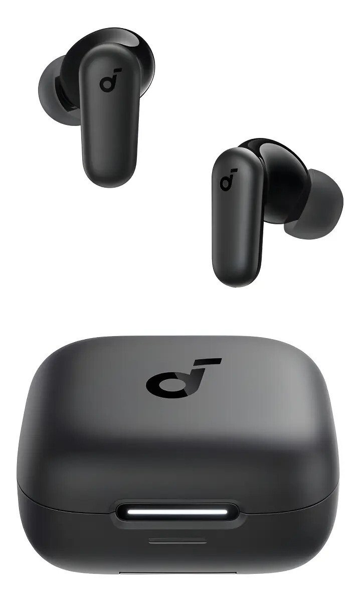 Fone de Ouvido Bluetooth 5.4 soundcore P30i da Anker, Cancelamento de Ruído Adaptativo, Graves Poderosos, 45H de Reprodução, Estojo 2-em-1 com Suporte para Celular, IP54, Fone sem fio TWS, Preto Fone de Ouvido Bluetooth 5.4 soundcore P30i da Anker, Cancelamento de Ruído Adaptativo, Graves Poderosos, 45H de Reprodução, Estojo 2-em-1 com Suporte para Celular, IP54, Fone sem fio TWS, Preto