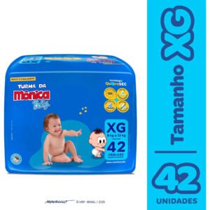 Fralda Descartável Turma da Mônica Baby XG Pacote 42 Unidades