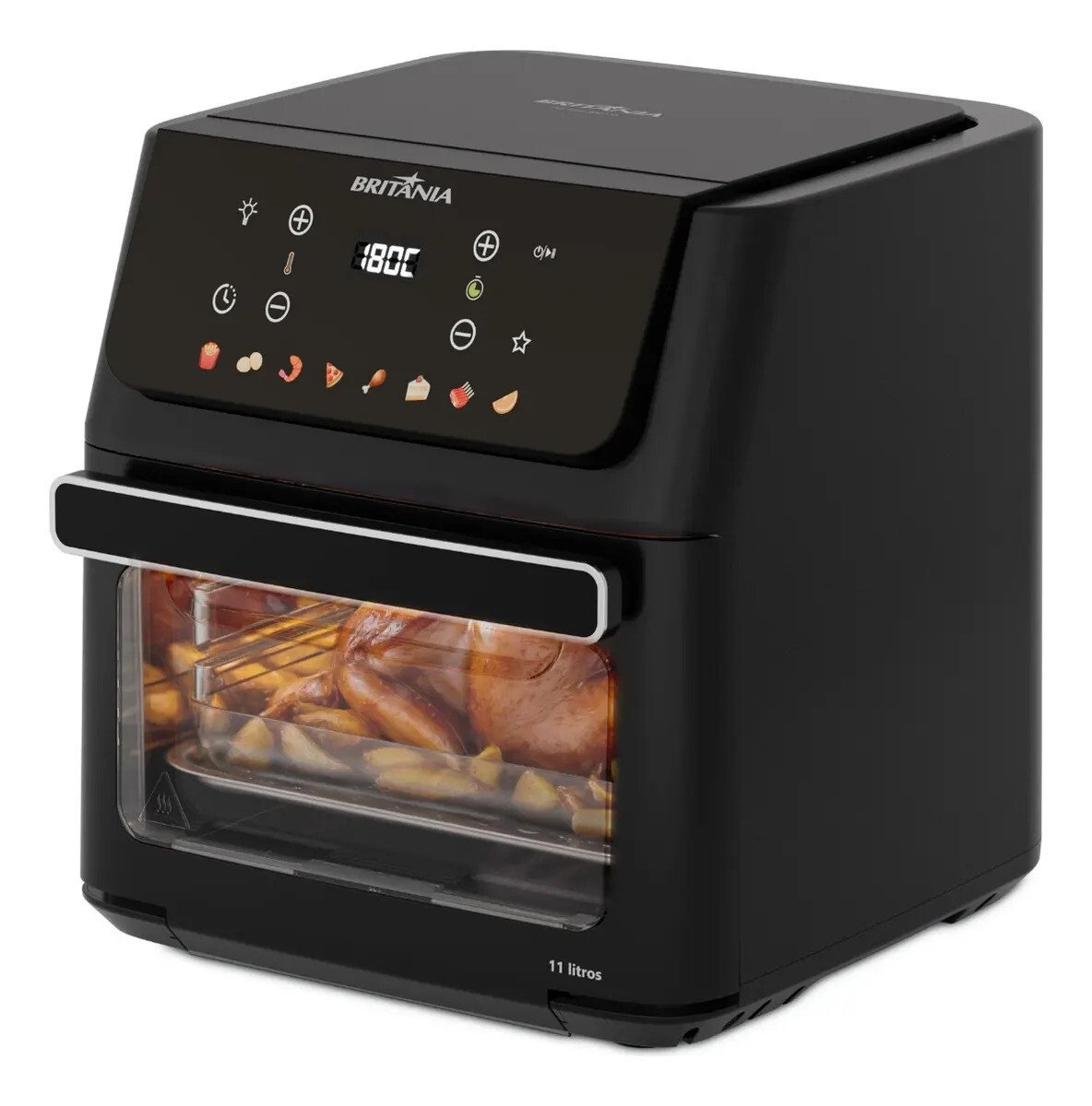 Fritadeira Air Fryer Oven Britânia 11 Litros 8 Funções 1800W BAF11A Fritadeira Air Fryer Oven Britânia 11 Litros 8 Funções 1800W BAF11A