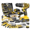 Furadeira Impacto 2 Bateria 21v + Kit Combo Maleta 147 Peças