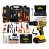 Furadeira Parafusadeira De Impacto 3/8 Maleta Kit 169 Peças