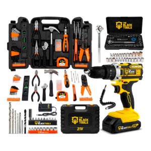 Furadeira Parafusadeira De Impacto 3/8 Maleta Kit 169 Peças