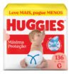 Huggies Fralda Descartável Máxima Proteção G – 136 Un