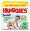 Huggies Fralda Pants Roupinha Premium Natural Care XXG – 52 Unidades