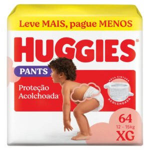 Huggies Fralda Pants Roupinha Proteção Acolchoada XG – 64 Un