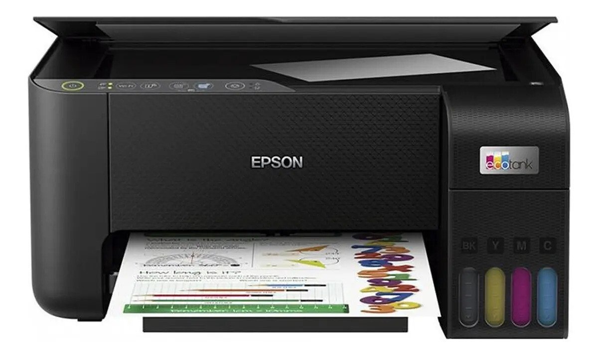 Impressora Multifuncional Tanque De Tinta Color Epson L3250 Preto Impressora Multifuncional Tanque De Tinta Color Epson L3250 Preto