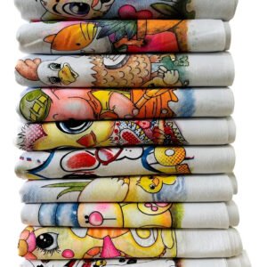 Kit 10 Pano De Prato Estampado 100% Algodão – 35cm X 60cm