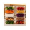 Kit 15 Marmitas Potes 500ml Livre De Bpa Freezer Microondas