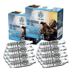 Kit Airsoft 20 Cilindros/capsulas Co2 12g Pistola Pressão