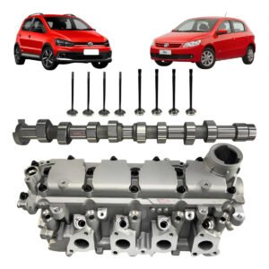 Kit Cabeçote Gol Fox Voyage 1.0 8v Ea111 C/ Eixo C/ Válvulas