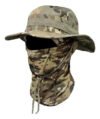 Kit Chapéu Boonie Balaclava Uv Dobrável Pesca Moto Camping