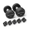 Kit Dumbbell Rubber Elite Em Pares De 12, 14, 16, 18 E 20kg